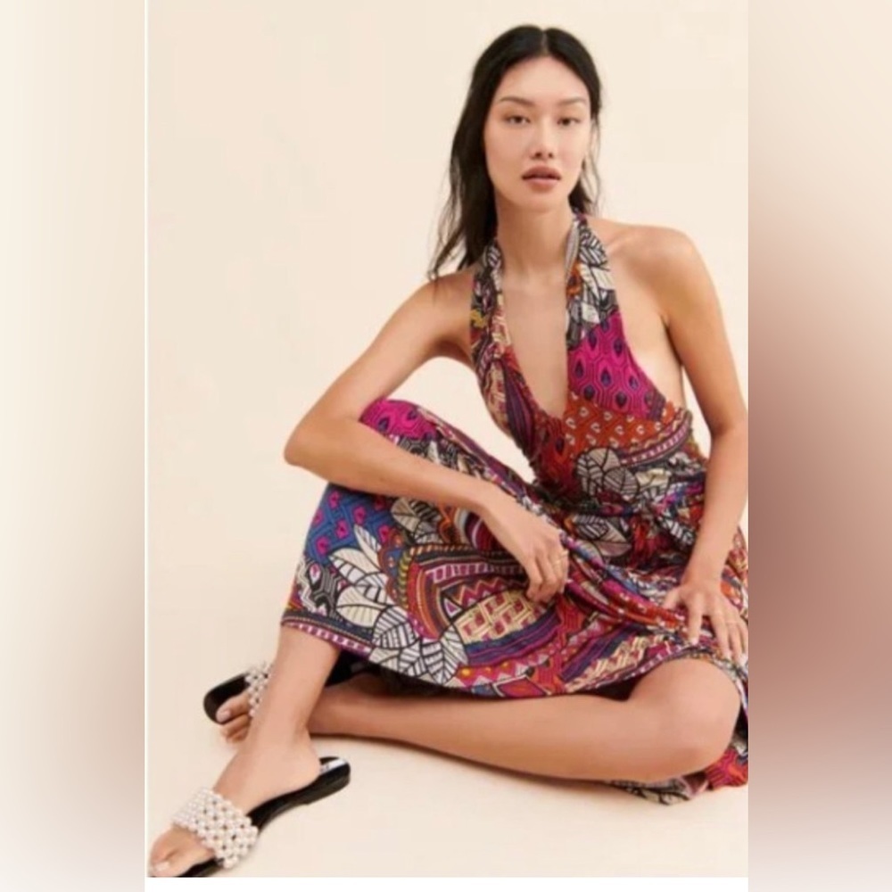 Anthropologie Maeve Cynthia Halter Maxi Dress